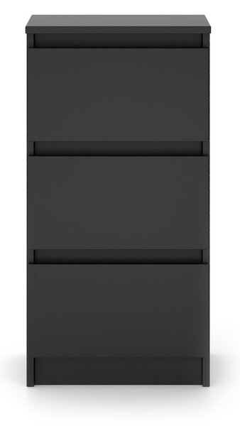 Comodă Linea 40 3S (negru). Promo -15%. 1158014