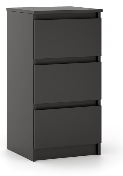 Comodă Linea 40 3S (negru). Promo -15%. 1158014