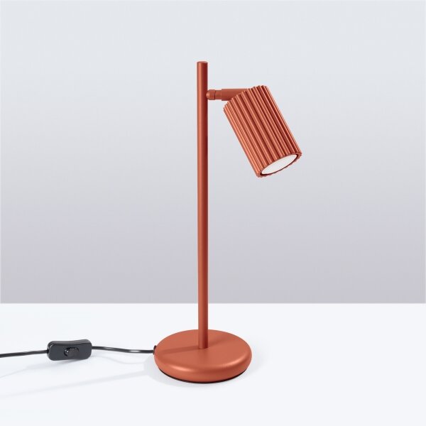 Lampă de masă Sollux SL.1643 KARBON 1xGU10/10W/230V roșu