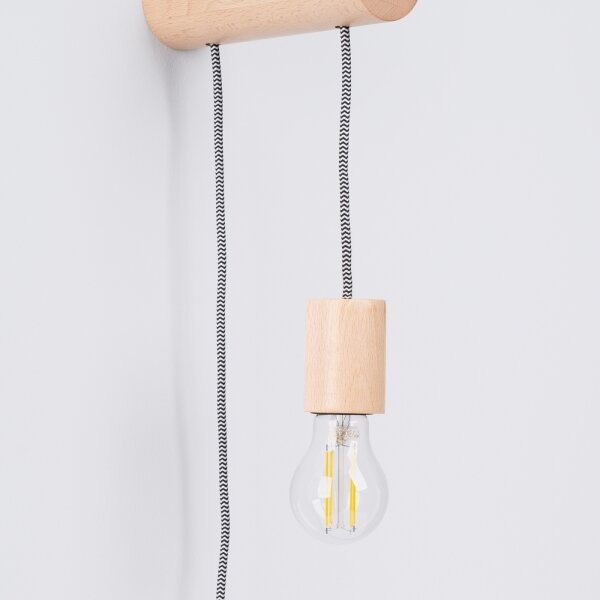 Lampă de perete Sollux SL.1644 NIMBI 1xE27/15W/230V fag