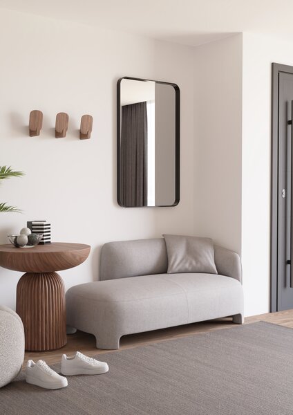 Dubiel Vitrum Rio oglindă 60x100 cm dreptunghiular negru 5905241011554