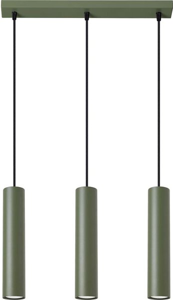 Lustră pe cablu Sollux SL.1486 LAGOS 3xGU10/10W/230V verde