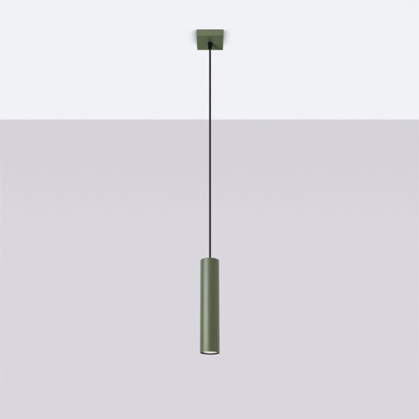 Lustră pe cablu Sollux SL.1484 LAGOS 1xGU10/10W/230V verde