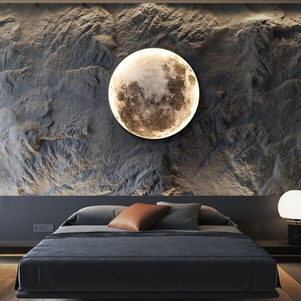 Abigali Moon lampă de perete 1x24 W alb-negru MOON