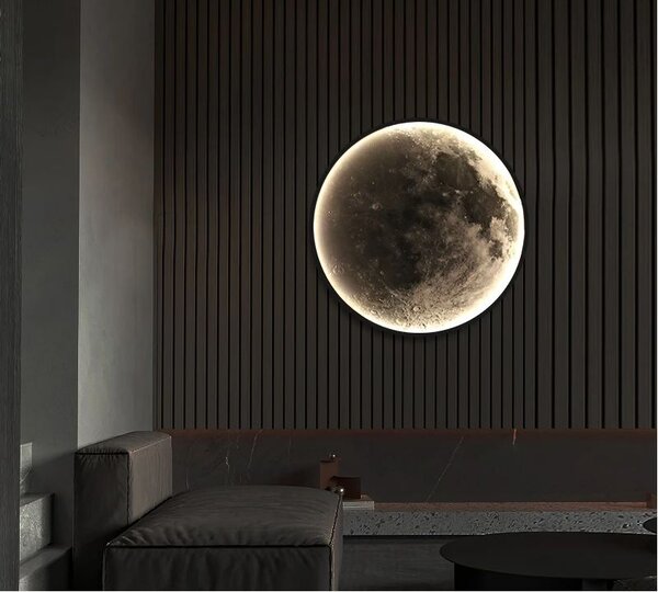 Abigali Moon lampă de perete 1x24 W alb-negru MOON