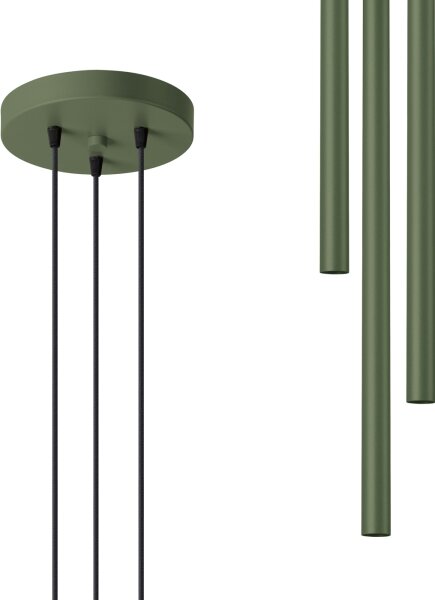 Lustră pe cablu Sollux SL.1521 PASTELO 3xG9/8W/230V verde