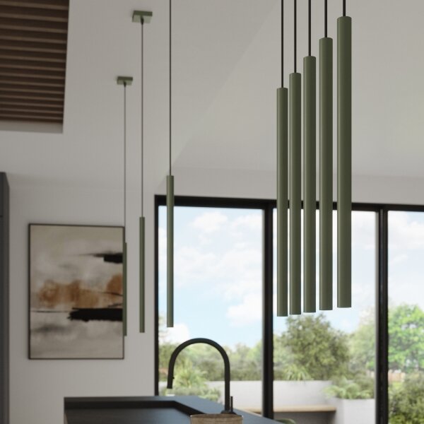 Lustră pe cablu Sollux SL.1518 PASTELO 1xG9/8W/230V verde