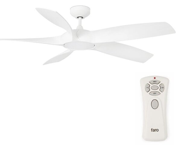 Ventilator LED de tavan FARO 33548 COCOS cu telecomandă LED/20W/230V
