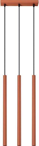 Lustră pe cablu Sollux SL.1526 PASTELO 3xG9/8W/230V roșu