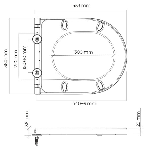 Oltens Jog capac wc SoftClose alb 45117000