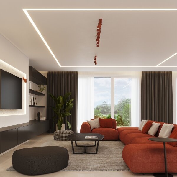 Spot Sollux SL.1508 RING 3xGU10/10W/230V roșu