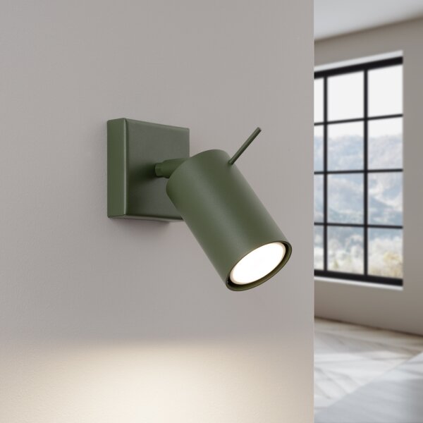 Spot de perete Sollux SL.1500 RING 1xGU10/10W/230V verde