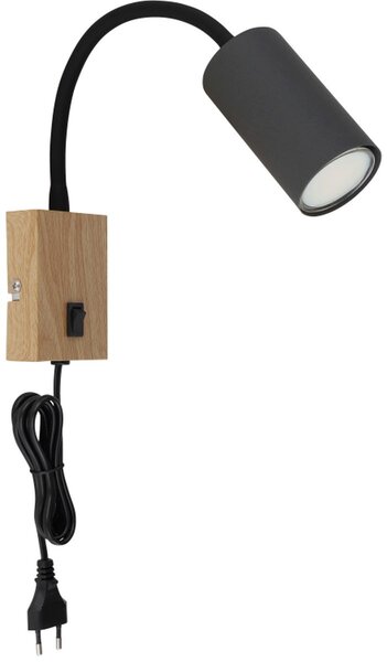 Globo Lighting Robby lampă de perete 1x25 W lemn-grafit 57911WG