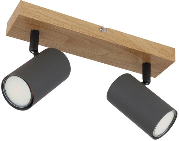 Globo Lighting Robby lampă de tavan 2x35 W lemn-grafit 57911-2G