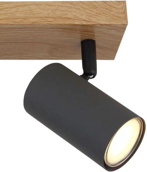Globo Lighting Robby lampă de tavan 2x35 W lemn-grafit 57911-2G