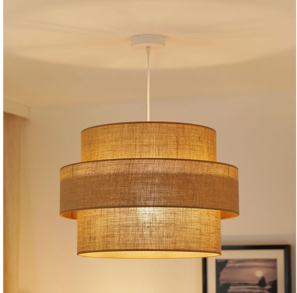 Lustră aplicată Brilagi SPACE YUTE 1xE27/15W/230V d. 50 cm bej/alb
