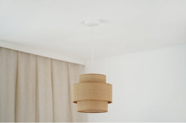 Lustră aplicată Brilagi SPACE YUTE 1xE27/15W/230V d. 25 cm bej/alb