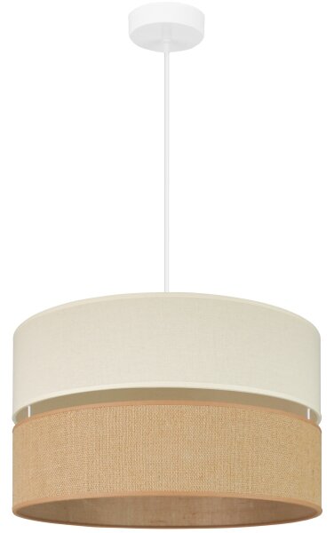 Brilagi - Candelabru pe cablu ROYAL YUTE 1xE27/15W/230V pr. 40 cm bej/crem