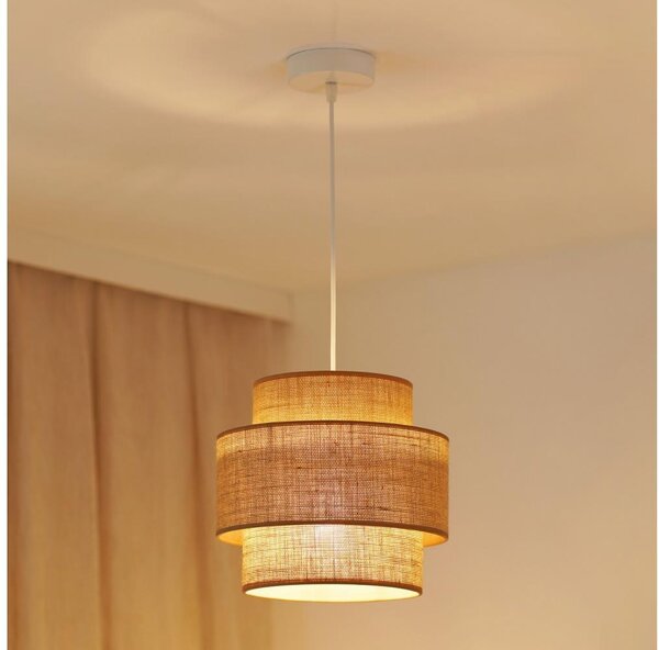 Lustră aplicată Brilagi SPACE YUTE 1xE27/15W/230V d. 25 cm bej/alb