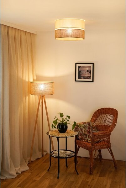 Brilagi - Plafonieră ROYAL YUTE 1xE27/15W/230V pr. 40 cm bej/crem