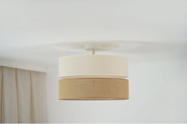 Brilagi - Plafonieră ROYAL YUTE 1xE27/15W/230V pr. 40 cm bej/crem