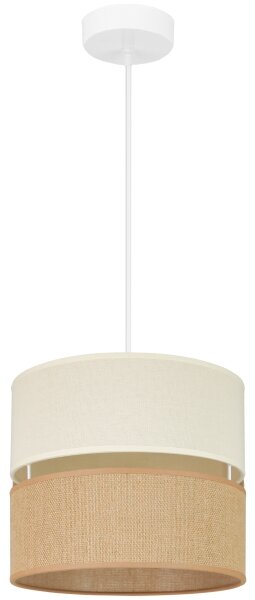 Brilagi - Candelabru pe cablu ROYAL YUTE 1xE27/15W/230V pr. 25 cm bej/crem