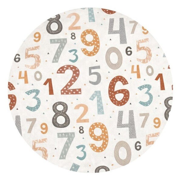 Covor de joacă pentru copii lavabil ø100 cm Happy Numbers – Mila Home