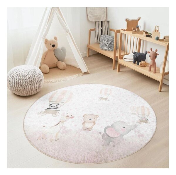 Covor pentru copii lavabil ø120 cm Dainty Animals – Mila Home