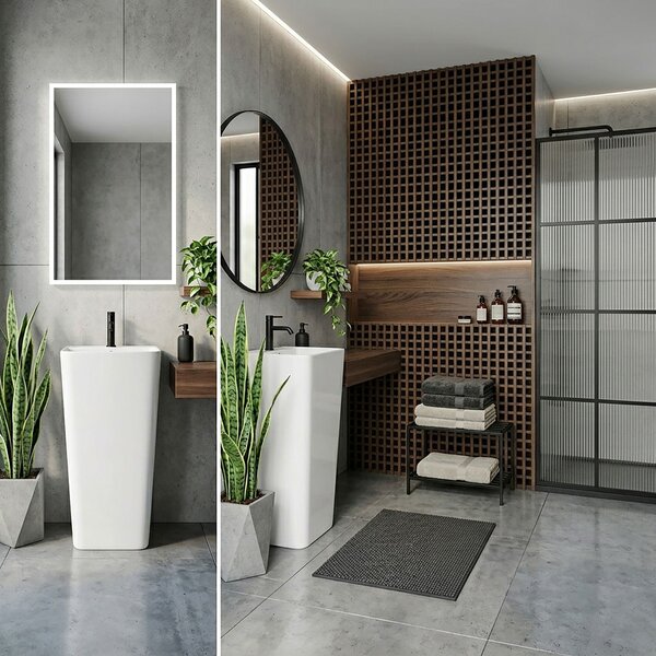 Lavoar podea freestanding Ceramic ARIS Alb