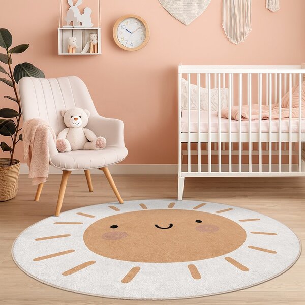 Covor pentru copii lavabil ø150 cm Sunny World – Mila Home