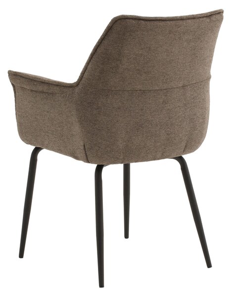 Scaun tip fotoliu NEBO, tesatura, structura metalica - MARO