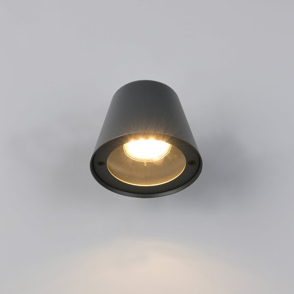 Trio Lighting Lampă de exterior Beni, negru mat, lățime 11 cm, metal, reglabil, Negru, Metal, Modern