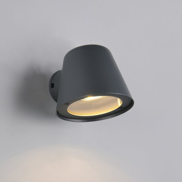 Trio Lighting Lampă de exterior Beni, negru mat, lățime 11 cm, metal, reglabil, Negru, Metal, Modern