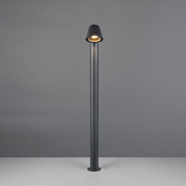 Trio Lighting Bornă luminoasă Beni, negru mat, înălțime 100 cm, metal, reglabil, Negru, Metal, Modern