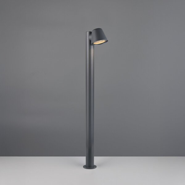 Trio Lighting Bornă luminoasă Beni, negru mat, înălțime 100 cm, metal, reglabil, Negru, Metal, Modern