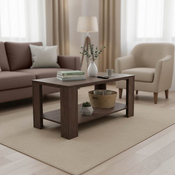 Masuta Cafea Vorno PAL Nuc Dim. 90x60x31.5 Cm