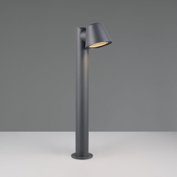 Trio Lighting Lampă cu soclu Beni, negru mat, înălțime 60 cm, metal, reglabil, Negru, Metal, Modern