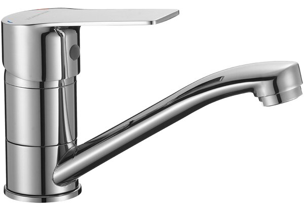 Kuchinox Borgo, baterie lavoar cu pipă rotativă, cromată, LAV-BKB_026D