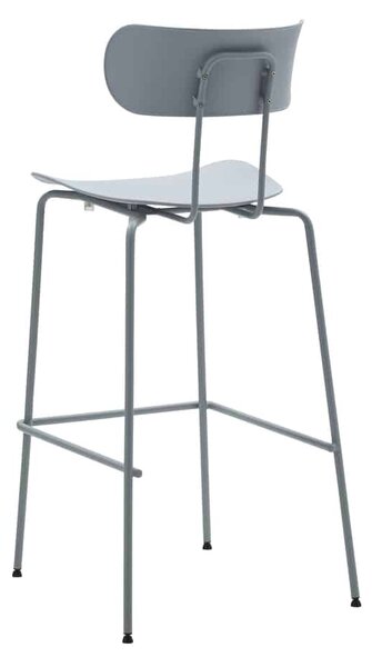 Set 4 scaune metalice BAR MARSIGLIA -HORECA- h 108 cm - ALBASTRU DESCHIS