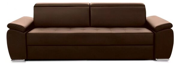 Canapea Extensibilă 3 locuri TRENDY, cu tetiere reglabile, 250x95x105 cm, Espresso - Outlet