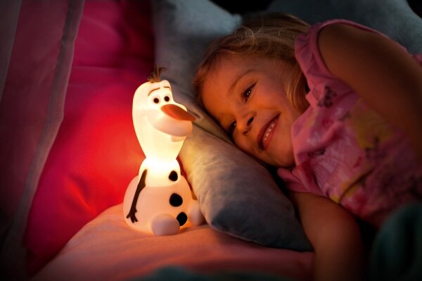 Philips 71768/08/16 - Lampă pentru copii Disney Frozen Olaf LED/0,3W/2xAAA om de zăpadă