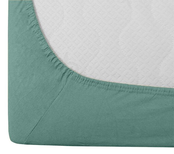 Cearsaf jersey EXCLUSIVE mentol 90x200cm, 100% bumbac