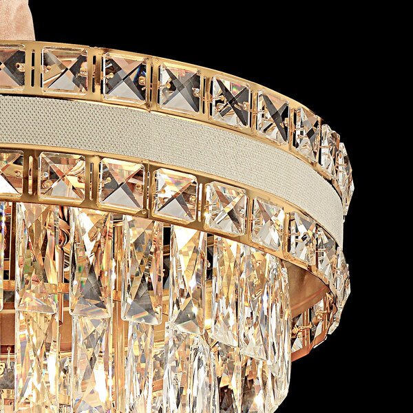 Lampă suspendată Cristal G047-CP 40CM GOLD