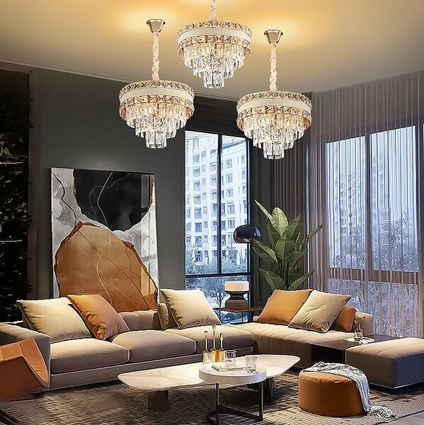 Lampă suspendată Cristal G047-CP 40CM GOLD