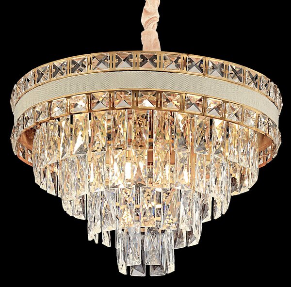 Lampă suspendată Cristal G048-CP 50CM GOLD