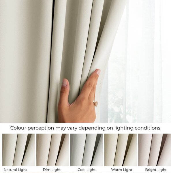 Draperie crem dimout (semi-opacă) 140x245 cm Kierra – Restilo
