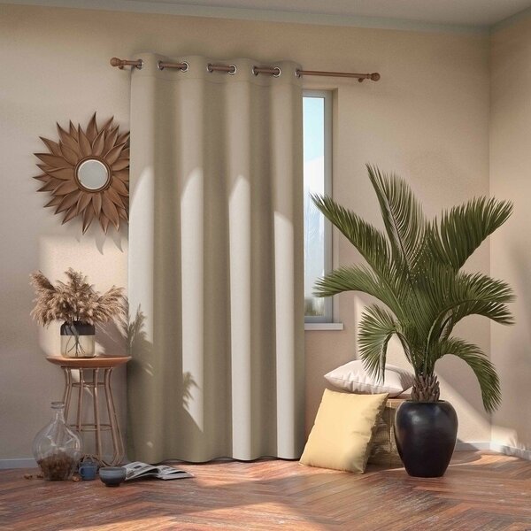 Draperie crem dimout (semi-opacă) 140x245 cm Kierra – Restilo