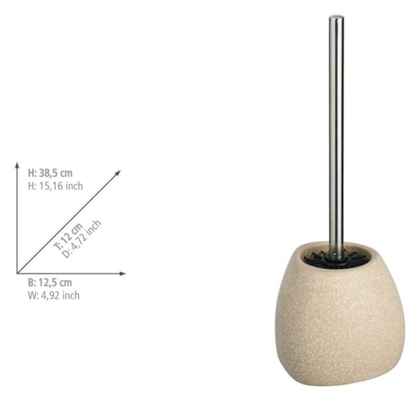Perie WC din ceramică Wenko Pion, bej