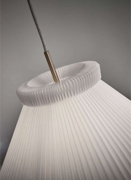 LE KLINT Lampă suspendată Le Model 1, plastic, alb, Ø 44 cm, reglabil, Alb, Camera de zi / sufragerie, Plastic, Scandinavă