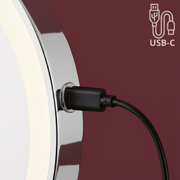Oglindă LED Glow Chrome